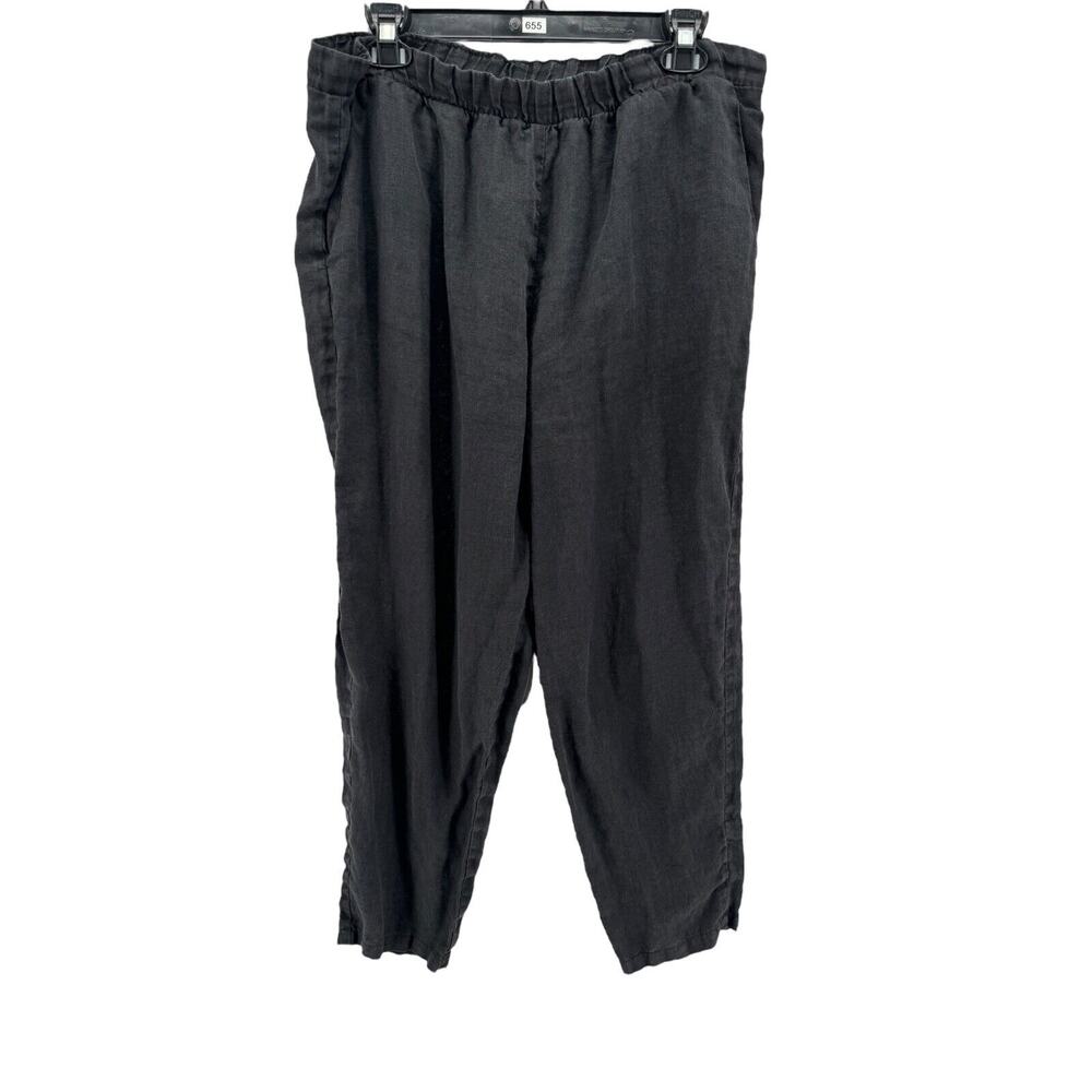 Rachel Craven Women's Black Linen Pants‎ Size 2 (US 8-12)